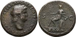 Nero (54-68) - Sestertius (24,04 g), ... 