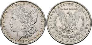 U S A - Morgan Dollar 1880 O New Orleans ... 
