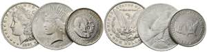 U S A - Lot 3 Stück; Morgan Dollar 1881 O; ... 