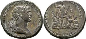 Traianus (98-117) - Sestertius (22,36 g), ... 