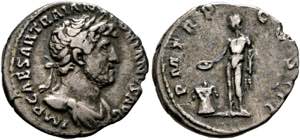 Hadrianus (117-138) - Denarius (3,09 g), ... 