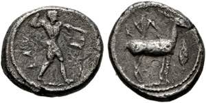 Kaulonia - Triobol (1,18 g), ca. 475-425 v. ... 