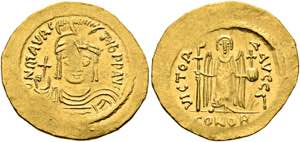 Mauricius Tiberius (582-602) - Solidus (4,45 ... 