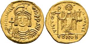 Mauricius Tiberius (582-602) - Solidus (4,38 ... 