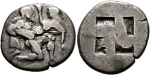 Thasos - Stater (8,37 g), ca. 480-463 v. ... 