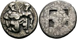 Thasos - Drachme (3,79 g), ca. 500-480 v. ... 