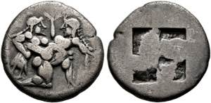 Thasos - Drachme (3,53 g), ca. 500-480 v. ... 