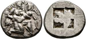 Thasos - Drachme (3,57 g), ca. 500-480 v. ... 