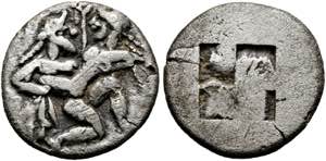 Thasos - Drachme (3,34 g), ca. 500-480 v. ... 