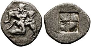 Thasos - Diobol (0,99 g), ca. 500-480 v. ... 