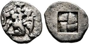 Thasos - Diobol (1,19 g), ca. 500-480 v. ... 