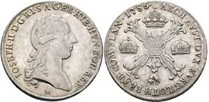 RDR - Josef II. 1765-1790 - Kronentaler 1786 ... 