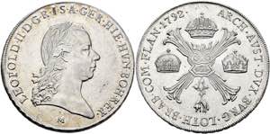 RDR - Leopold II. 1790-1792 - Kronentaler ... 