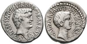 IMPERATOREN - M. Antonius - Denarius (3,65 ... 