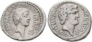 IMPERATOREN - M. Antonius - Denarius (3,73 ... 