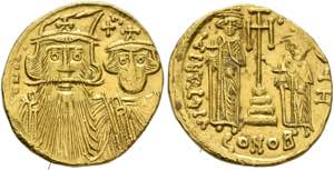BYZANZ - Constans II. (641-668) - Solidus ... 