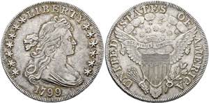 U S A - Dollar 1799 Philadelphia 7x6 Stars ... 