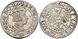 RDR - Ferdinand I. 1521-1564 - 3 Kreuzer ... 
