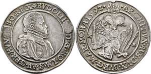 RDR - Rudolf II. 1576-1612 - Taler 1592 KB ... 