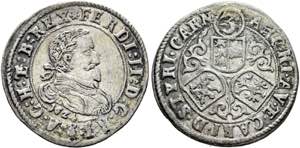 RDR - Ferdinand II. 1619-1637 - 3 Kreuzer ... 