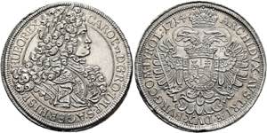 RDR - Karl VI. 1711-1740 - Taler 1714 Wien ... 