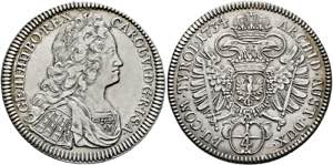 RDR - Karl VI. 1711-1740 - 1/4 Taler 1734 ... 