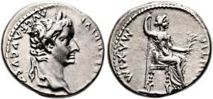 Tiberius (14-37) - Denarius (3,82g) 18-35 n. ... 