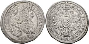 Leopold I. 1657-1705 - XV Kreuzer 1693 Wien ... 