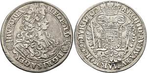 Leopold I. 1657-1705 - 1/2 Taler 1702 KB ... 