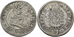 Leopold I. 1657-1705 - XV Kreuzer 1678 KB ... 