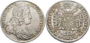 Karl VI. 1711-1740 - Taler 1729 KB Kremnitz ... 