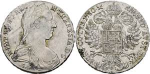 Maria Theresia nach 1780 - Taler 1780 S.F. ... 