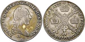 Josef II. 1765-1790 - 1/4 Kronentaler 1788 H ... 