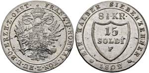 Franz II. 1792-1806-(1835) - 15 Soldi (8 1/2 ... 