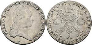 Franz II. 1792-1806-(1835) - 1/2 Kronentaler ... 