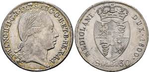 Franz II. 1792-1806-(1835) - 30 Soldi 1800 ... 