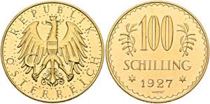 1. Republik 1918-1938 - 100 Schilling 1927 ... 