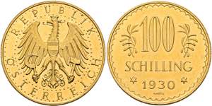 1. Republik 1918-1938 - 100 Schilling 1930 ... 
