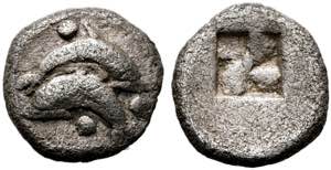 Thasos - Obol (0,52g) ca. 500-463 v. Chr. ... 