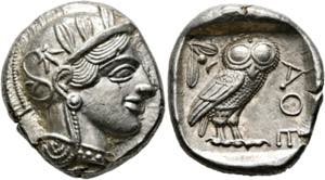Athen - Tetradrachme (17,19 g), ca. 454-404 ... 
