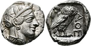 Athen - Tetradrachme (17,18 g), ca. 454-404 ... 