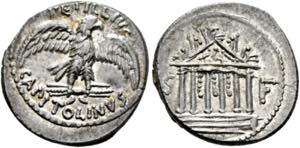 Petillius Capitolinus - Denarius (3,63 g), ... 