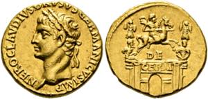 Nero Claudius Drusus (38-9 v.Chr.) - Aureus ... 
