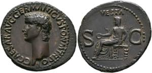 Caligula (37-41) - As (9,65 g), Roma, 37-38 ... 