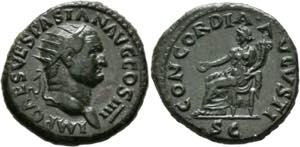 Vespasianus (69-79) - Dupondius (12,72 g), ... 
