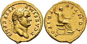 Titus (79-81) - als Caesar 69-79. Aureus ... 