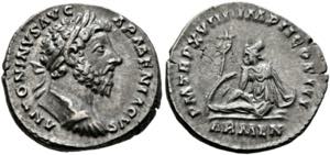 Marcus Aurelius (161-180) - Denarius (3,24 ... 