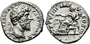 Lucius Verus (161-169) - Denarius (3,70 g), ... 