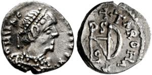 Theoderich I.(418-451) - 1/4 Siliqua (0,84 ... 