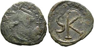 Leontius (695-698) - Halbfollis (20 Nummi) ... 